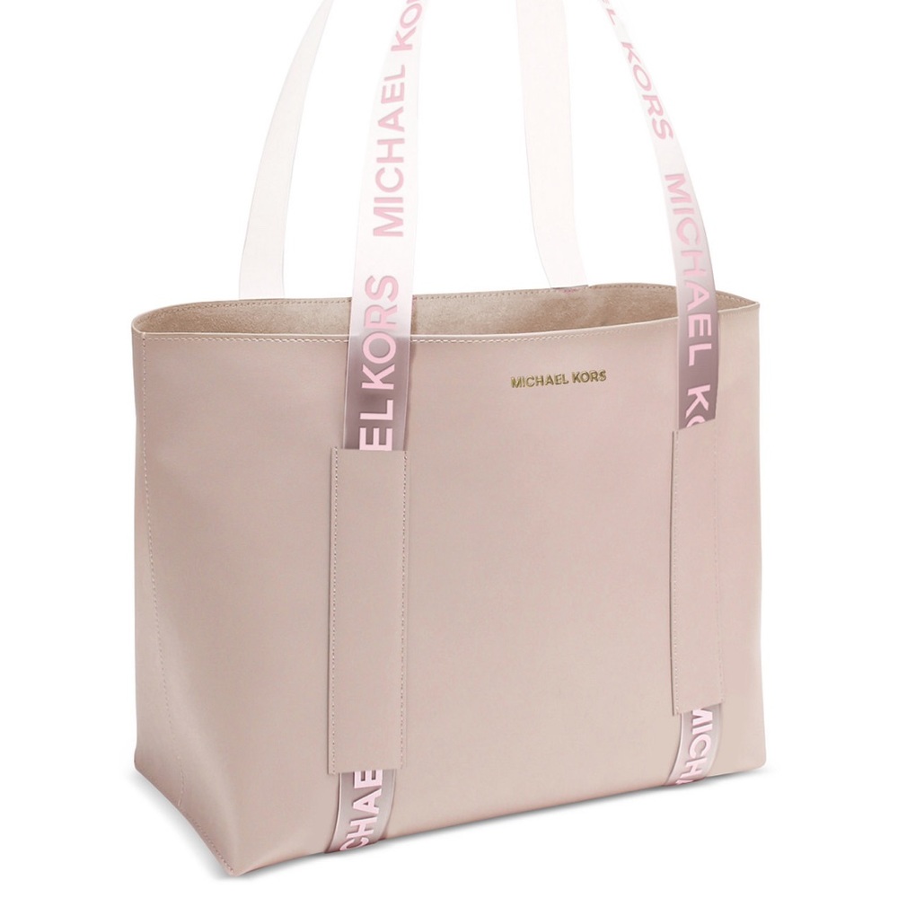 NEW MICHAEL KORS BLUSH PINK PATENT TOTE SHOULDER BAG
